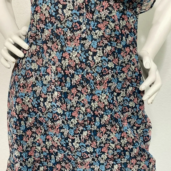 The East Order NWT Cece Floral Ruffle Chiffon Mini Dress Size S - Picture 7 of 9